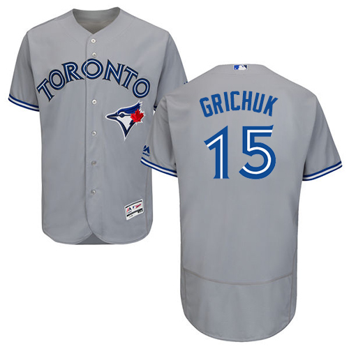 Toronto Blue Jays #15 Randal Grichuk Grey Flexbase Authentic Collection Stitched Jersey Men's cheap jerseys for sale - CheapJerseys.Shop