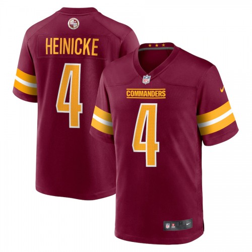 Men's Youth Women's Washington Washington Commanders #4 Taylor Heinicke Burgundy Men's Game Jersey cheap jerseys for sale - CheapJerseys.Shop