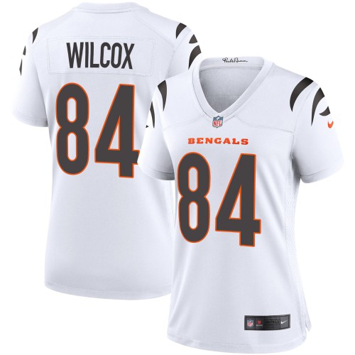 Cincinnati Cincinnati Bengals #84 Mitchell Wilcox White Women's Game Jersey Womens cheap jerseys for sale - CheapJerseys.Shop