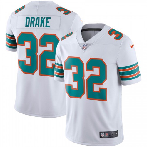 Miami Dolphins #32 Kenyan Drake White Men's Alternate Stitched Vapor Untouchable Limited Jersey Men's cheap jerseys for sale - CheapJerseys.Shop