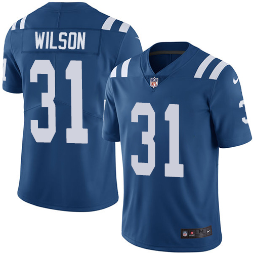 Indianapolis Colts #31 Quincy Wilson Royal Blue Team Color Men's Stitched Vapor Untouchable Limited Jersey Men's cheap jerseys for sale - CheapJerseys.Shop