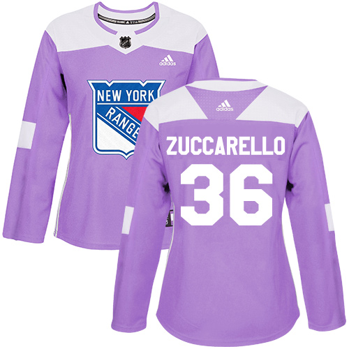 New York Rangers #36 Mats Zuccarello Purple Authentic Fights Cancer Women's Stitched Jersey Womens cheap jerseys for sale - CheapJerseys.Shop