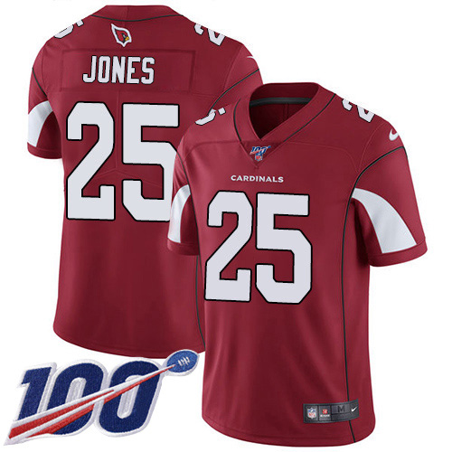 Arizona Cardinals #25 Chris Jones Red Team Color Men's Stitched 100th Season Vapor Limited Jersey Men's cheap jerseys for sale - CheapJerseys.Shop