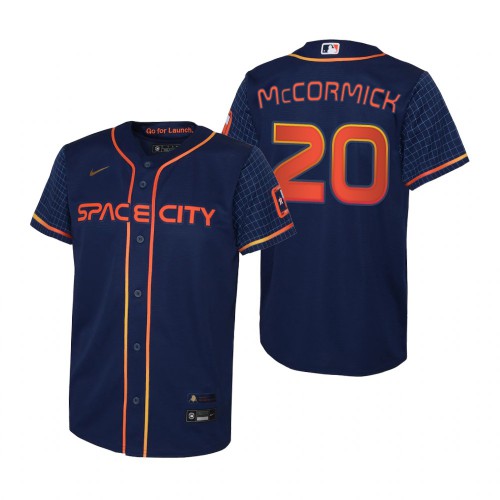 Houston Houston Astros #20 Chas McCormick Navy Youth 2022 City Connect Replica Jersey Youth cheap jerseys for sale - CheapJerseys.Shop