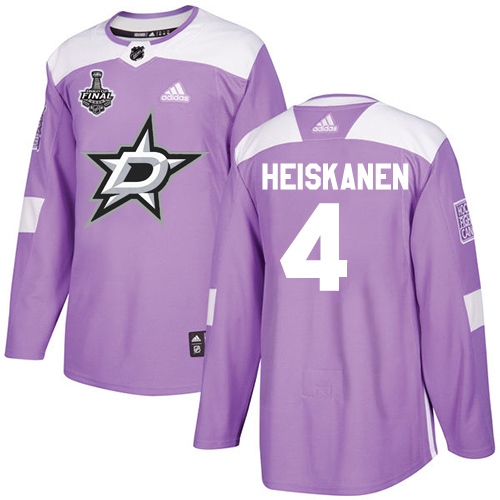 Dallas Stars #4 Miro Heiskanen Purple Authentic Fights Cancer 2020 Stanley Cup Final Stitched Jersey Men's cheap jerseys for sale - CheapJerseys.Shop