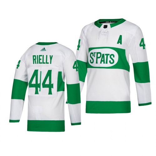 Maple Toronto Maple Leafs #44 Morgan Rielly White 2019 St. Patrick's Day Authentic Player Stitched Jersey Men's cheap jerseys for sale - CheapJerseys.Shop