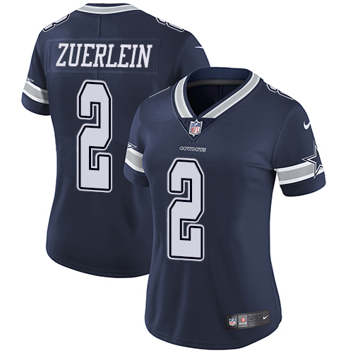 Dallas Cowboys #2 Greg Zuerlein Navy Blue Team Color Women's Stitched Vapor Untouchable Limited Jersey Womens cheap jerseys for sale - CheapJerseys.Shop