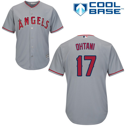 Los Angeles Angels #17 Shohei Ohtani Grey Cool Base Stitched Youth Jersey Youth cheap jerseys for sale - CheapJerseys.Shop