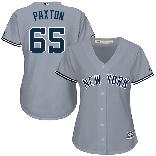 New York Yankees #65 James Paxton Grey Road Women's Stitched Jersey Womens cheap jerseys for sale - CheapJerseys.Shop