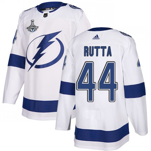 Tampa Bay Lightning #44 Jan Rutta White Road Authentic 2020 Stanley Cup Champions Stitched Jersey Men's cheap jerseys for sale - CheapJerseys.Shop
