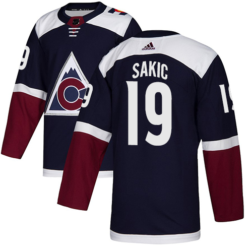 Colorado Avalanche #19 Joe Sakic Navy Alternate Authentic Stitched Jersey Men's cheap jerseys for sale - CheapJerseys.Shop