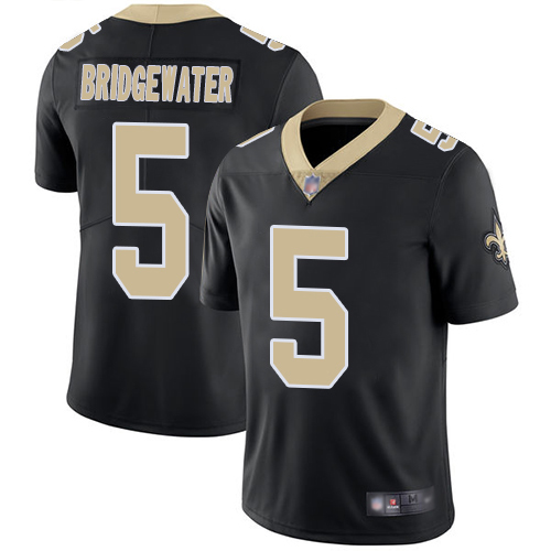 New Orleans Saints #5 Teddy Bridgewater Black Team Color Men's Stitched Vapor Untouchable Limited Jersey Men's cheap jerseys for sale - CheapJerseys.Shop