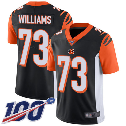 Cincinnati Bengals #73 Jonah Williams Black Team Color Men's Stitched 100th Season Vapor Limited Jersey Men's cheap jerseys for sale - CheapJerseys.Shop