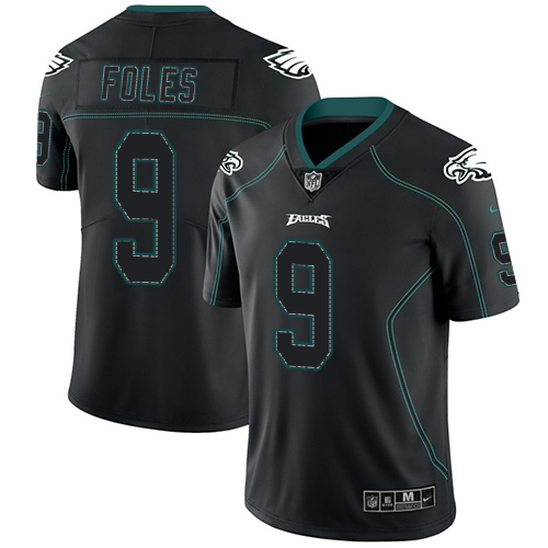Philadelphia Eagles #9 Nick Foles Lights Out Black Men's Stitched Limited Rush Jersey Men's cheap jerseys for sale - CheapJerseys.Shop