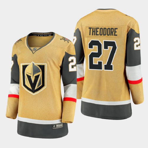 Vegas Golden Vegas Golden Knights #27 Shea Theodore Women 2020-21 Player Alternate Stitched Jersey Gold Womens cheap jerseys for sale - CheapJerseys.Shop