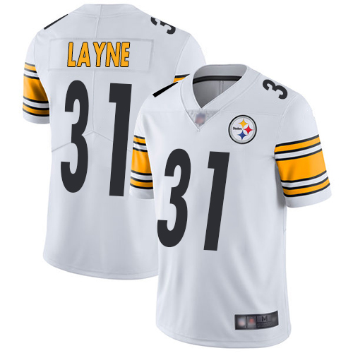 Pittsburgh Steelers #31 Justin Layne White Men's Stitched Vapor Untouchable Limited Jersey Men's cheap jerseys for sale - CheapJerseys.Shop