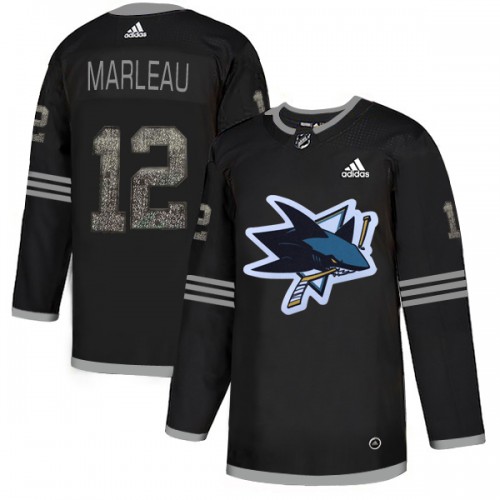 San Jose Sharks #12 Patrick Marleau Black Authentic Classic Stitched Jersey Men's cheap jerseys for sale - CheapJerseys.Shop