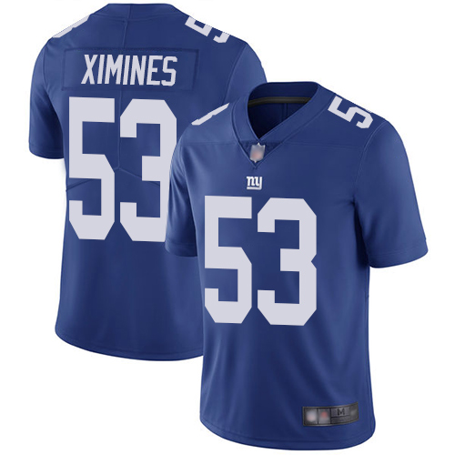 New York Giants #53 Oshane Ximines Royal Blue Team Color Men's Stitched Vapor Untouchable Limited Jersey Men's cheap jerseys for sale - CheapJerseys.Shop