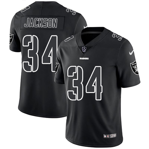 Raiders #34 Bo Jackson Black Men's Stitched Limited Rush Impact Jersey cheap jerseys for sale - CheapJerseys.Shop