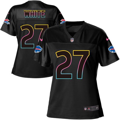 Bills #27 Tre'Davious White Black Women's Fashion Game Jersey cheap jerseys for sale - CheapJerseys.Shop