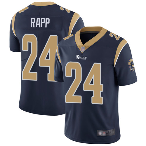 Los Angeles Rams #24 Taylor Rapp Navy Blue Team Color Men's Stitched Vapor Untouchable Limited Jersey Men's cheap jerseys for sale - CheapJerseys.Shop