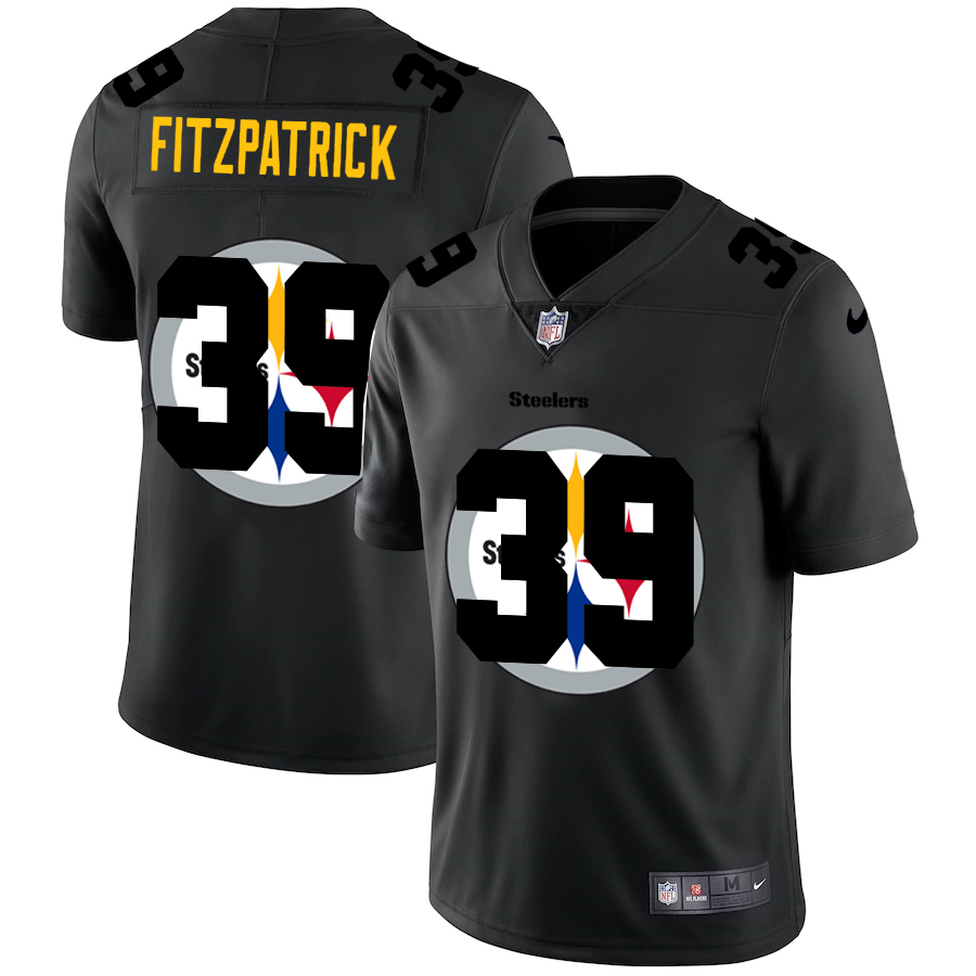 Pittsburgh Steelers #39 Minkah Fitzpatrick Men's Team Logo Dual Overlap Limited Jersey Black cheap jerseys for sale - CheapJerseys.Shop
