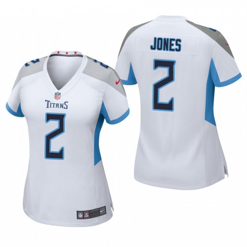 Tennessee Tennessee Titans #2 Julio Jones Women's Game Jersey - White Womens cheap jerseys for sale - CheapJerseys.Shop