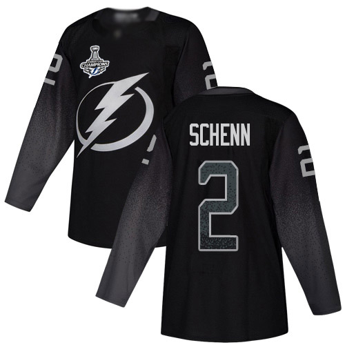 Tampa Bay Lightning #2 Luke Schenn Black Alternate Authentic 2020 Stanley Cup Champions Stitched Jersey Men's cheap jerseys for sale - CheapJerseys.Shop