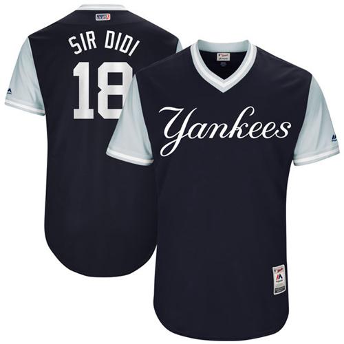 New York Yankees #18 Didi Gregorius Navy
