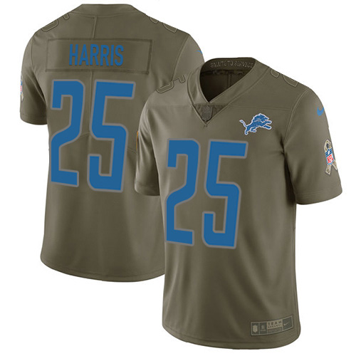 Detroit Lions #25 Will Harris Olive Youth Stitched Limited 2017 Salute to Service Jersey Youth cheap jerseys for sale - CheapJerseys.Shop