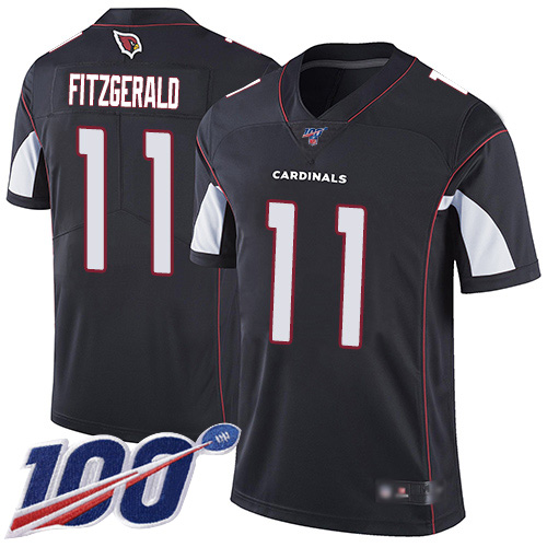 Cardinals #11 Larry Fitzgerald Black Alternate Men's Stitched 100th Season Vapor Limited Jersey cheap jerseys for sale - CheapJerseys.Shop