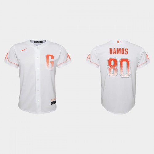 San Francisco San Francisco Giants #80 Heliot Ramos Youth 2021 City Connect White Jersey Youth cheap jerseys for sale - CheapJerseys.Shop