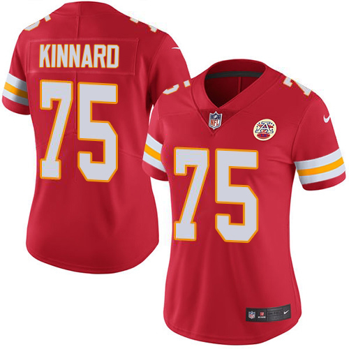 Chiefs #75 Darian Kinnard Red Team Color Women's Stitched Vapor Untouchable Limited Jersey cheap jerseys for sale - CheapJerseys.Shop