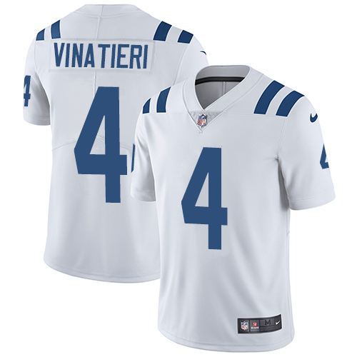 Indianapolis Colts #4 Adam Vinatieri White Men's Stitched Vapor Untouchable Limited Jersey Men's cheap jerseys for sale - CheapJerseys.Shop