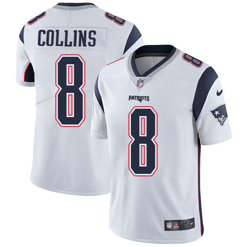 New England Patriots #8 Jamie Collins Sr White Men's Stitched Vapor Untouchable Limited Jersey Men's cheap jerseys for sale - CheapJerseys.Shop