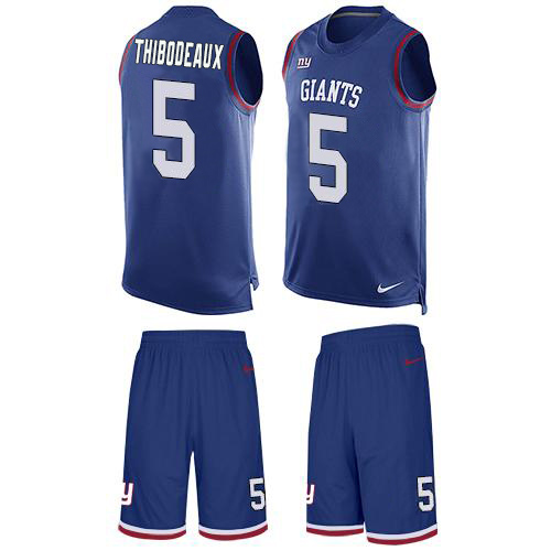 Giants #5 Kayvon Thibodeaux Royal Blue Team Color Men's Stitched Limited Tank Top Suit Jersey cheap jerseys for sale - CheapJerseys.Shop