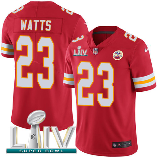 Kansas City Chiefs #23 Armani Watts Red Super Bowl LIV 2020 Team Color Men's Stitched Vapor Untouchable Limited Jersey Men's cheap jerseys for sale - CheapJerseys.Shop
