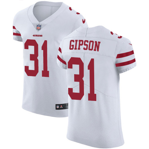 49ers #31 Tashaun Gipson White Men's Stitched Vapor Untouchable Elite Jersey cheap jerseys for sale - CheapJerseys.Shop