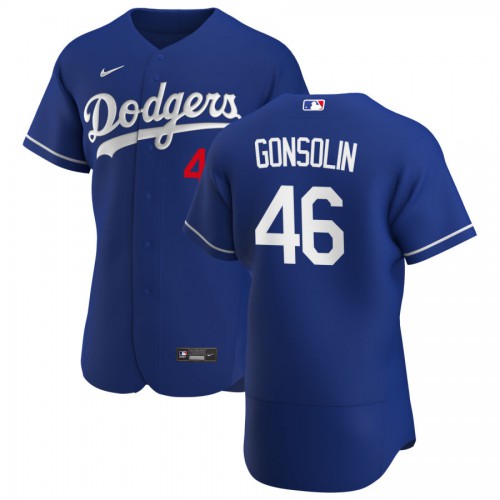 Los Angeles Los Angeles Dodgers #46 Tony Gonsolin Men's Royal Alternate 2020 Authentic Player Jersey Men's cheap jerseys for sale - CheapJerseys.Shop