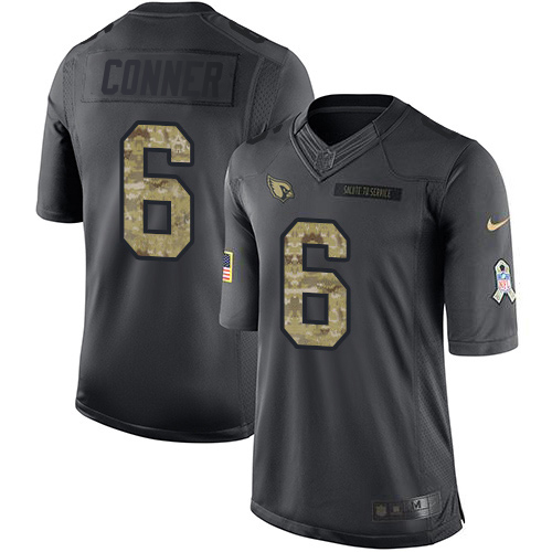 Cardinals #6 James Conner Black Men's Stitched Limited 2016 Salute To Service Jersey cheap jerseys for sale - CheapJerseys.Shop