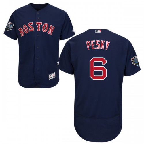 Boston Red Sox #6 Johnny Pesky Navy Blue Flexbase Authentic Collection 2018 World Series Stitched Jersey Men's cheap jerseys for sale - CheapJerseys.Shop