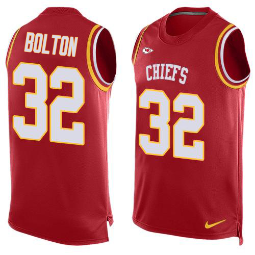 Chiefs #32 Nick Bolton Red Team Color Men's Stitched Limited Tank Top Jersey cheap jerseys for sale - CheapJerseys.Shop