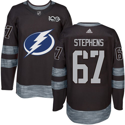Tampa Bay Lightning #67 Mitchell Stephens Black 1917-2017 100th Anniversary Stitched Jersey Men's cheap jerseys for sale - CheapJerseys.Shop