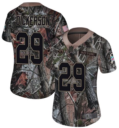Rams #29 Eric Dickerson Camo Women's Stitched Limited Rush Realtree Jersey cheap jerseys for sale - CheapJerseys.Shop