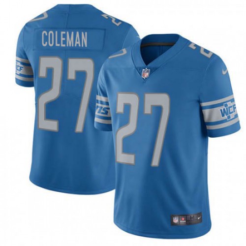 Detroit Lions #27 Justin Coleman Blue Team Color Men's Stitched Vapor Untouchable Limited Jersey Men's cheap jerseys for sale - CheapJerseys.Shop