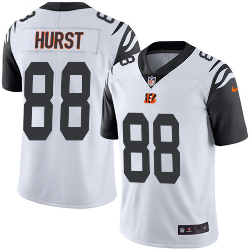 Bengals #88 Hayden Hurst White Men's Stitched Limited Rush Jersey cheap jerseys for sale - CheapJerseys.Shop