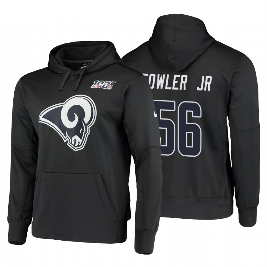 Los Angeles Rams #56 Dante Fowler Jr. 100 Primary Logo Circuit Name & Number Pullover Hoodie Charcoal cheap jerseys for sale - CheapJerseys.Shop