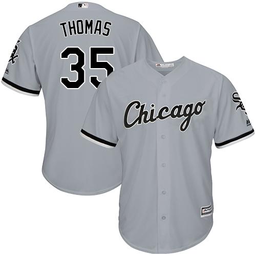 Chicago White Sox #35 Frank Thomas Grey Road Cool Base Stitched Youth Jersey Youth cheap jerseys for sale - CheapJerseys.Shop