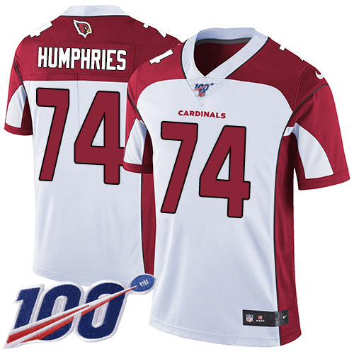 Arizona Cardinals #74 D.J. Humphries White Men's Stitched 100th Season Vapor Limited Jersey Men's cheap jerseys for sale - CheapJerseys.Shop