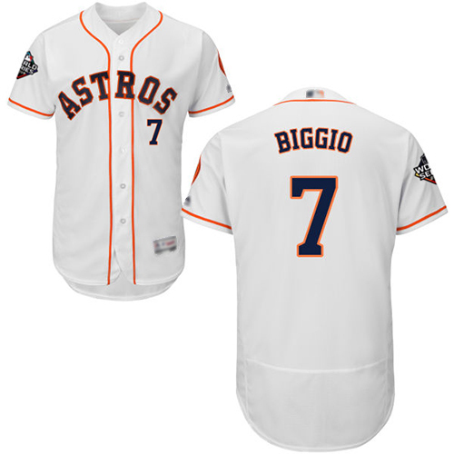 Houston Astros #7 Craig Biggio White Flexbase Authentic Collection 2019 World Series Bound Stitched Jersey Men's cheap jerseys for sale - CheapJerseys.Shop